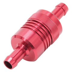 Edelbrock 8139 3 Aluminum Street Fuel Filter in Red Finish