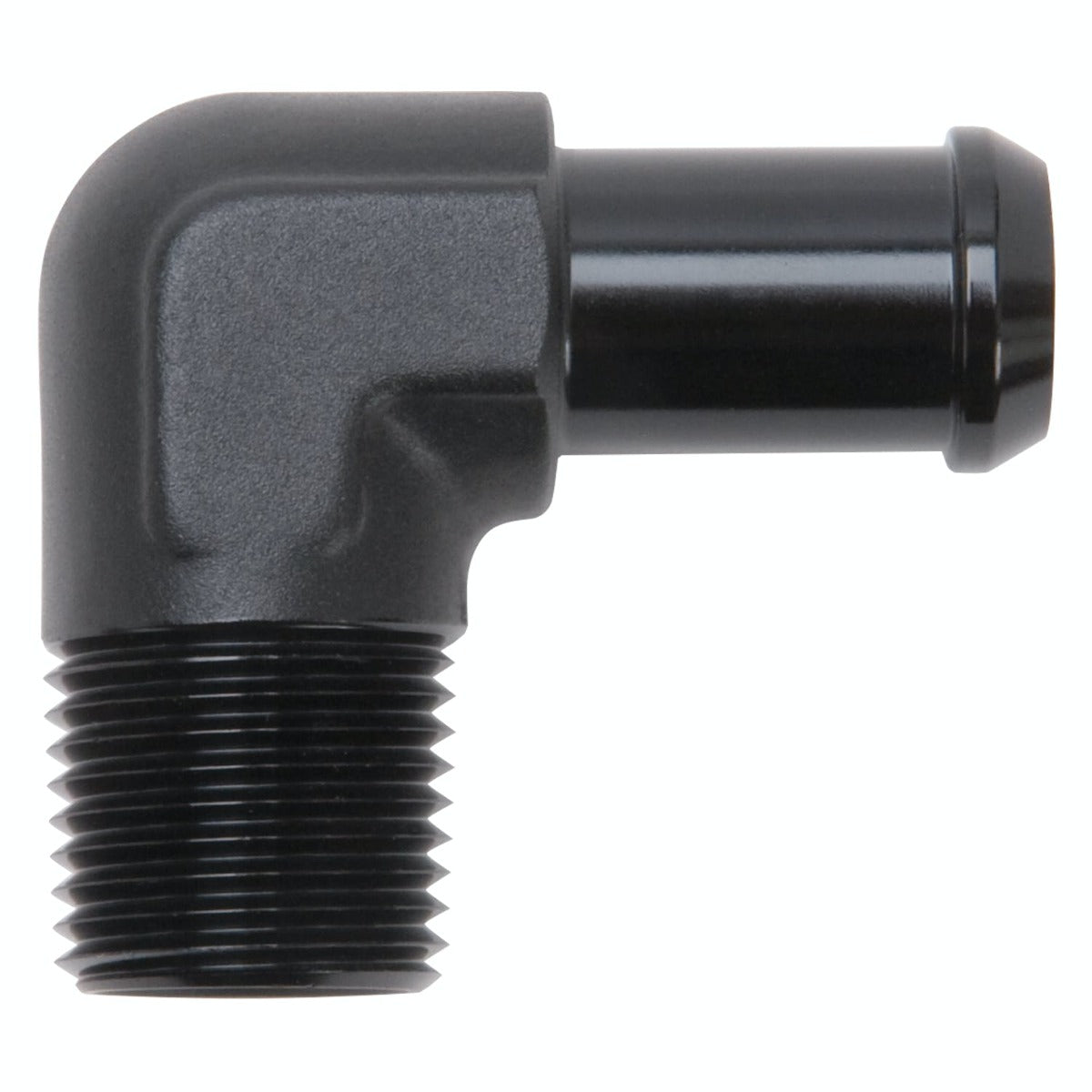 Edelbrock 8178 Heater Hose End Fitting - 90 DEG with 1/2 NPT and 5/8 Barb.