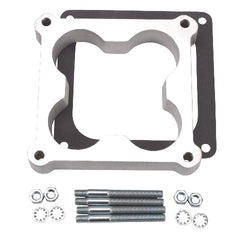 Edelbrock 8718 Carburetor Spacer - 4500-Style 1 Open Cloverleaf Spacer for Holley, Aluminum