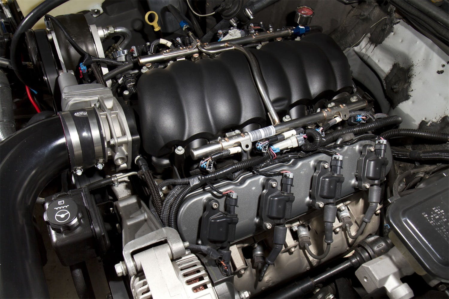 Holley 241-91 VALVE COVER, LS BLACK KRINKLE FINISH