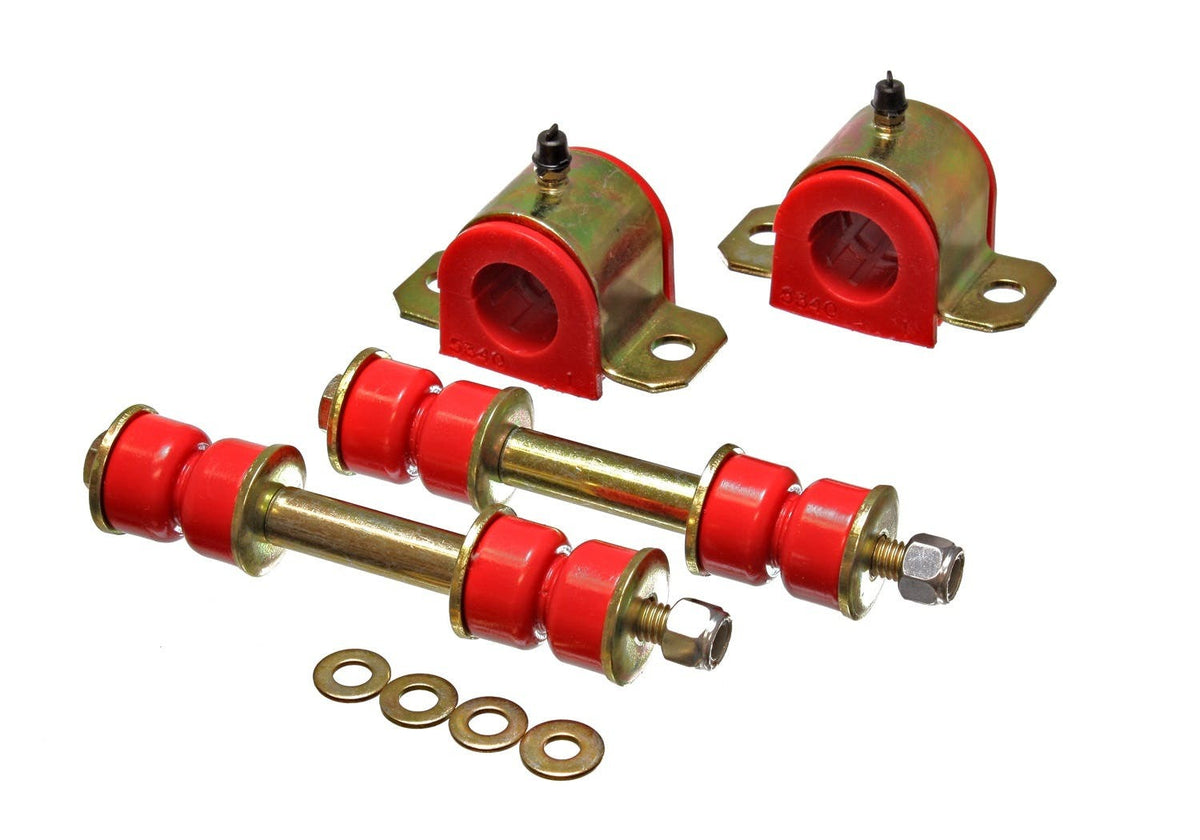 Energy Suspension 8.5122R Rear Sway Bar Bushing Set 22mm