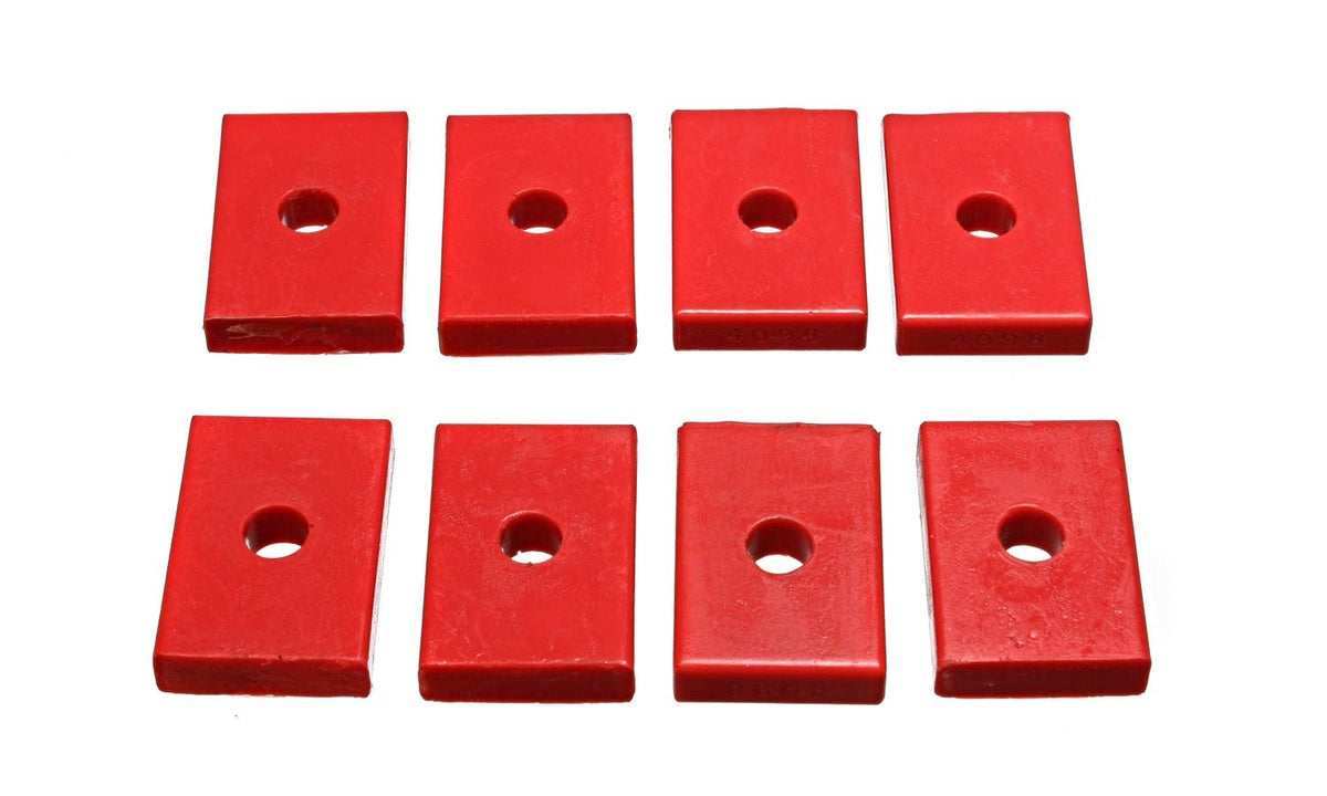 Energy Suspension 9.9536R Polyurethane Body Bushing Pad Set, Rectangle