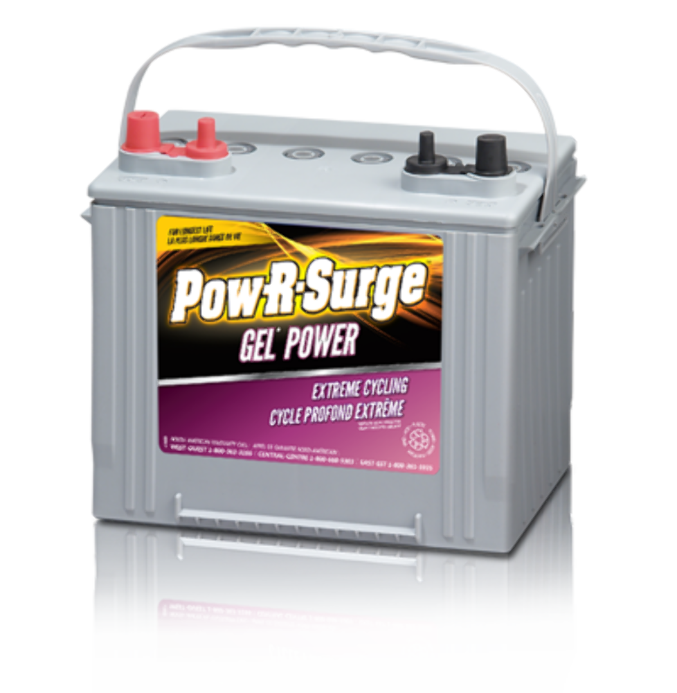 Pow-R-Surge Gel Deep Cycle Battery, Group 27, 400 CCA 8G27