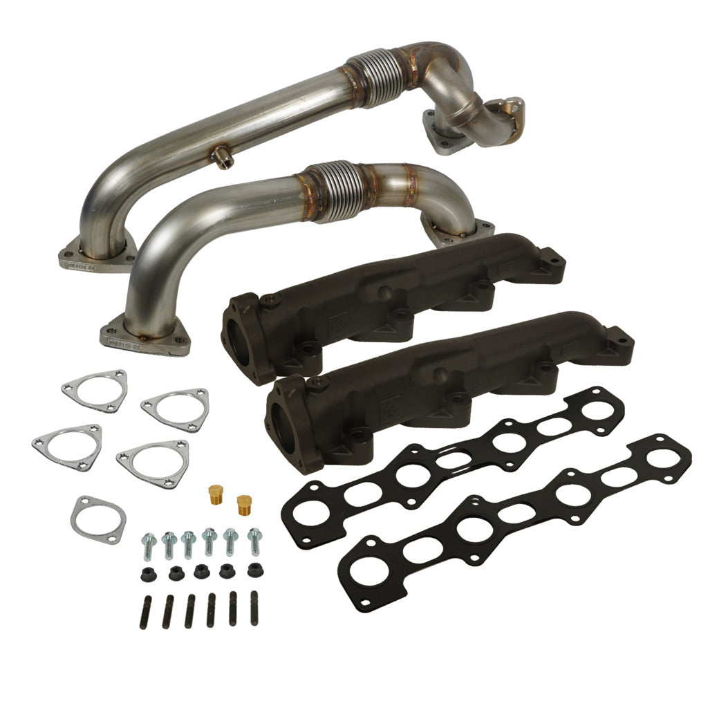 BD Diesel Performance 1041484 EXHAUST MANIFOLD and UP-PIPE KIT FORD F250/F350/F450/F550 SUPER DUTY 6.4L POWER STROKE 2008-2010