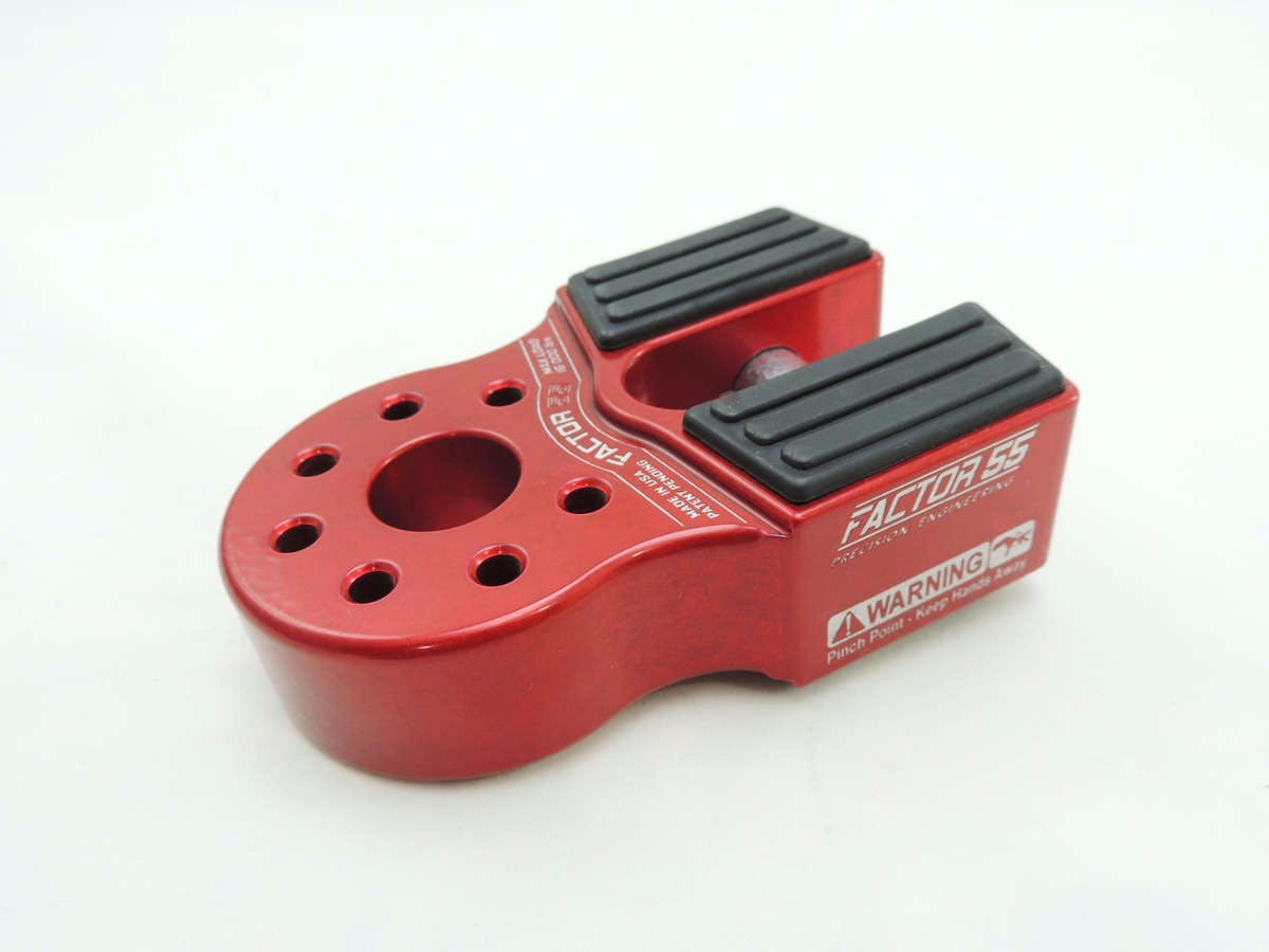 Factor 55 00050-01 Flatlink Winch Shackle Mount - Red