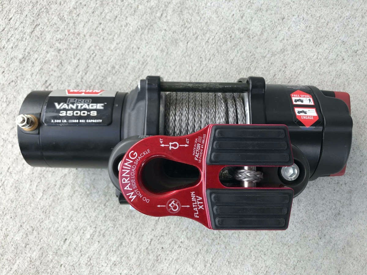 Factor 55 00070-01 Flatlink XTV (ATV And UTV) Winch Shackle Mount - Red