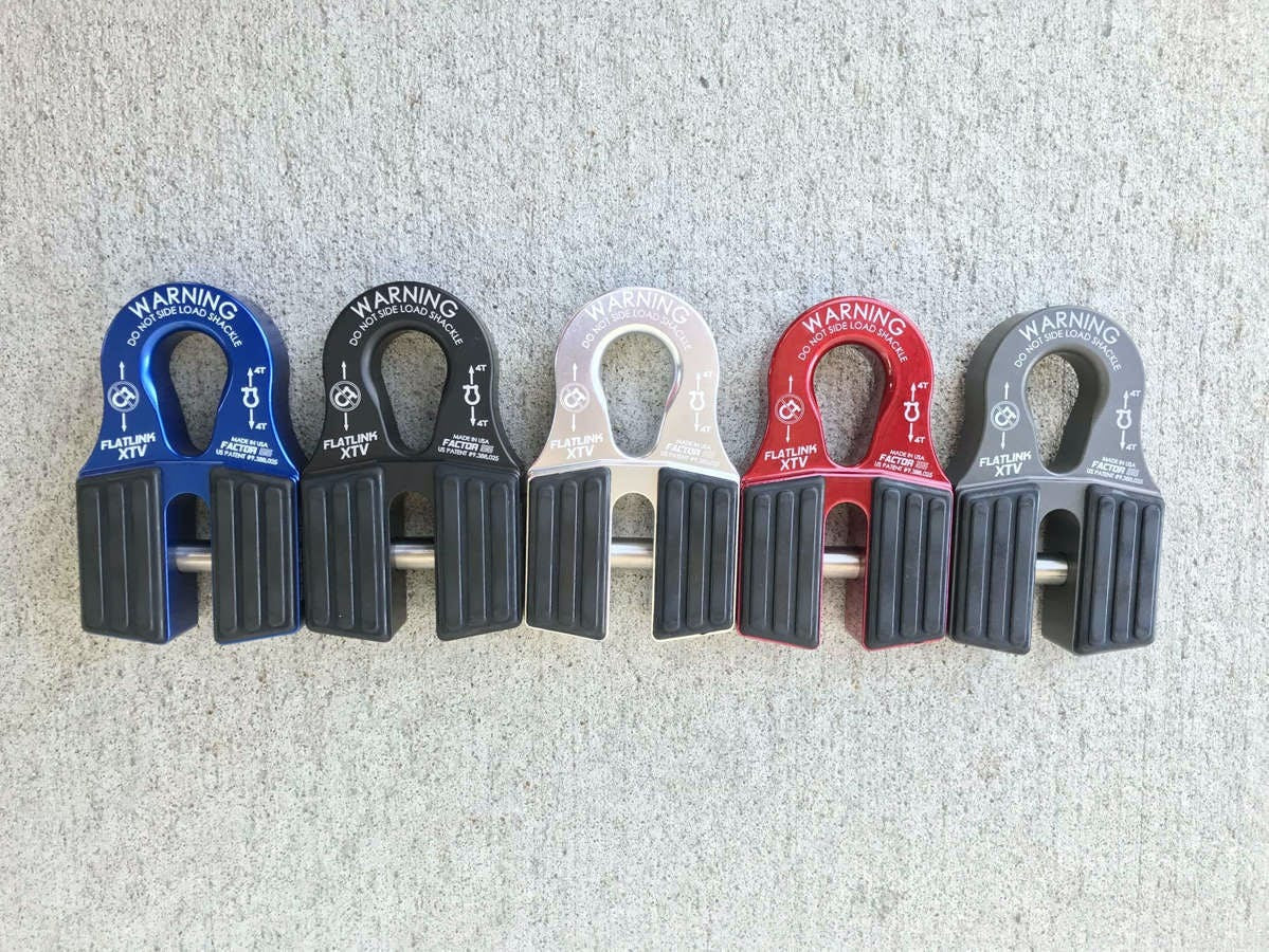 Factor 55 00070-01 Flatlink XTV (ATV And UTV) Winch Shackle Mount - Red
