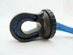 Factor 55 00352-06 Splicer 3/8-1/2 Synthetic Rope Splice-On Shackle Mount - Gray