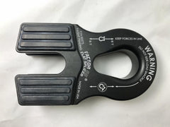 Factor 55 00375-04 Flat Splicer 3/8-1/2 Synthetic Rope Splice-On Shackle Mount - Black