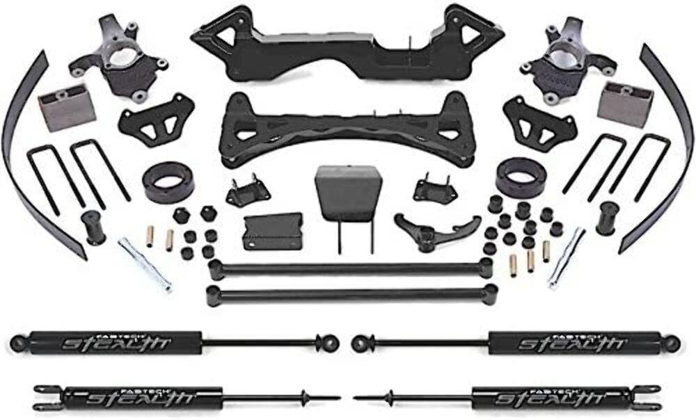 Fabtech FTS21002BK 6in. PERF SYS W/STEALTH 00-06 GM K1500 P/U 4WD