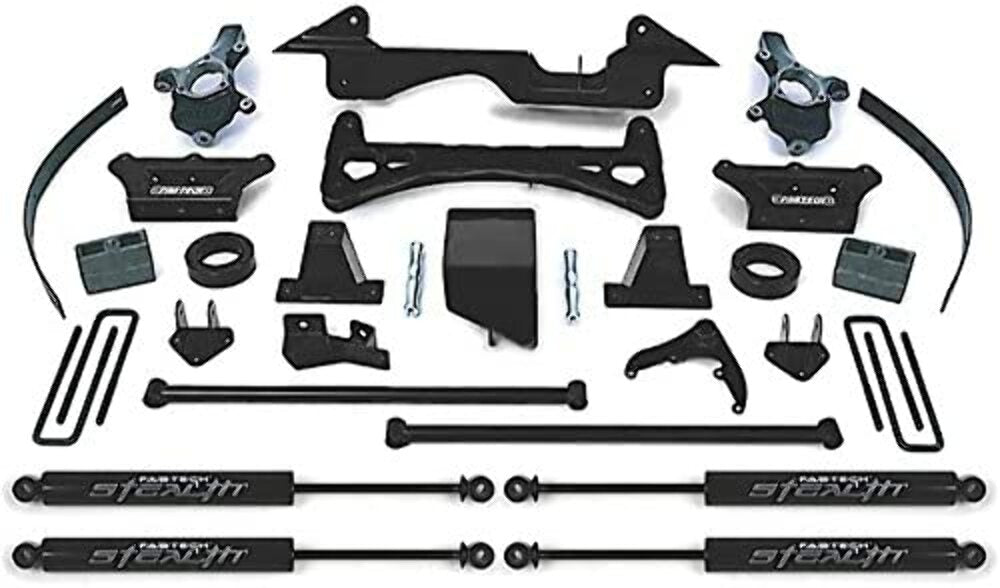 Fabtech FTS21015BK 6in. PERF SYS W/STEALTH 88-98 GM K1500 PU 4WD/92-99 SUB/2DR B LZR/4DR TAHOE 4WD