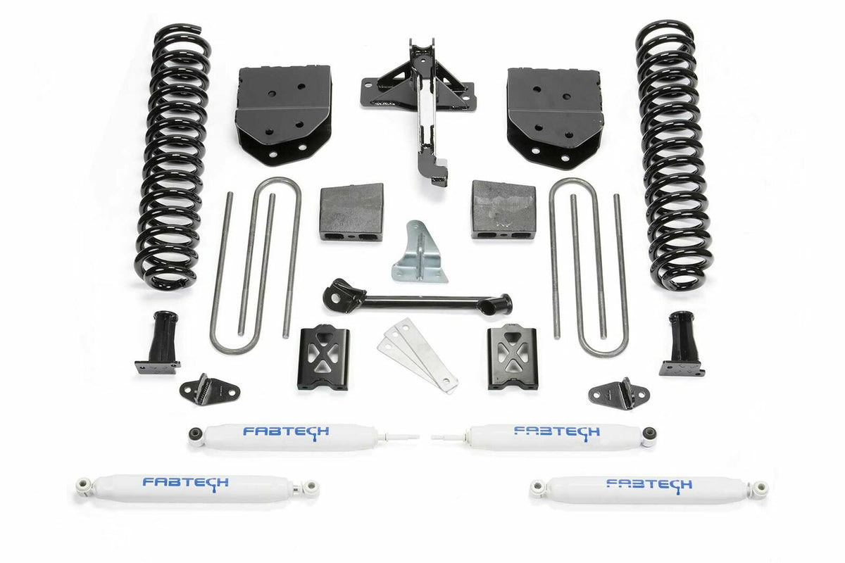 Fabtech FTS22029BK 6in. BASIC SYS W/STEALTH 05-07 FORD F250 4WD W/FACTORY OVERLOAD