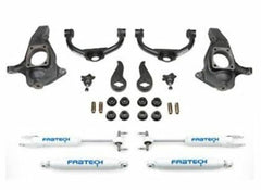 Fabtech FTS23058 5in. RADIUS ARM KIT W/PERF SHKS