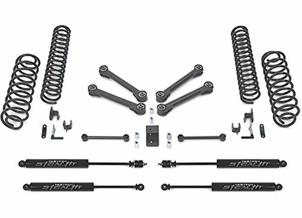 Fabtech FTS24001BK 4in. PERF SYS W/STEALTH 97-06 JEEP TJ ALL MODELS 4WD/LJ UNLM TD ALL MODELS