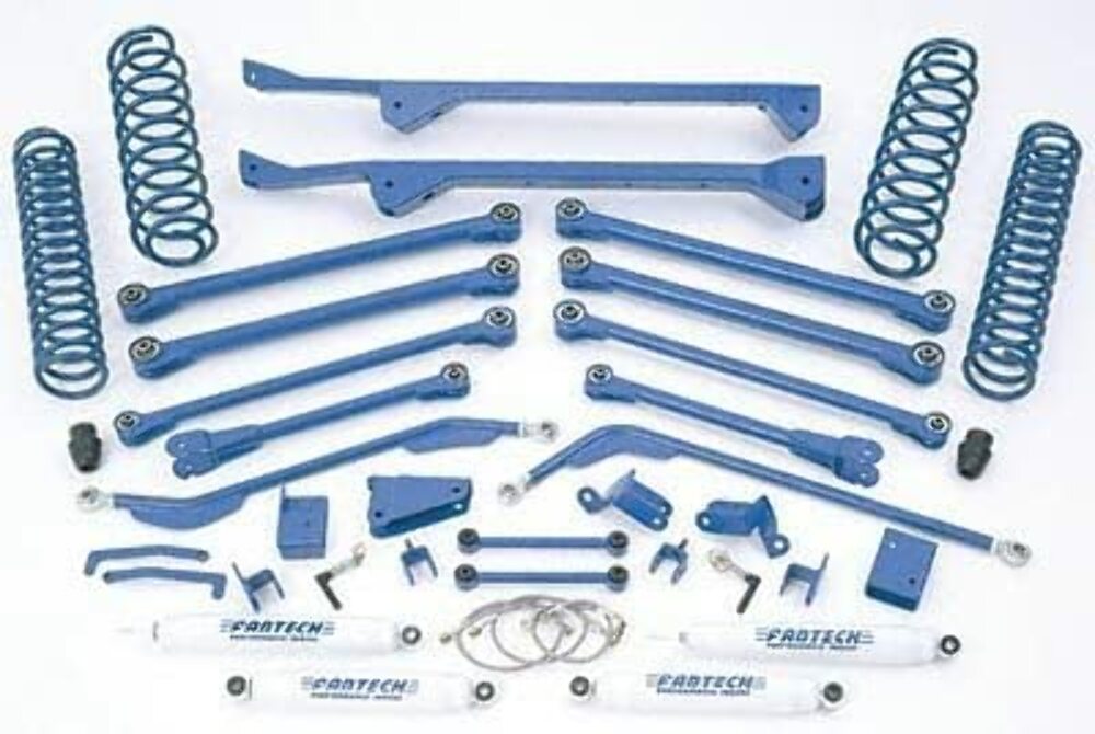 Fabtech FTS24002BK 6in. LONGARM W/FRT/RR CS/STEALTH 03-06 JEEP TJ ALL NONUNLTD MDLS 4WD