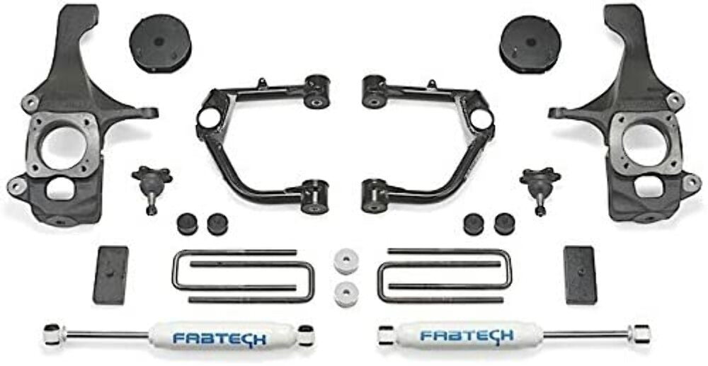 Fabtech FTS26035 Ball Joint UCA Kit w/Perf Schoks