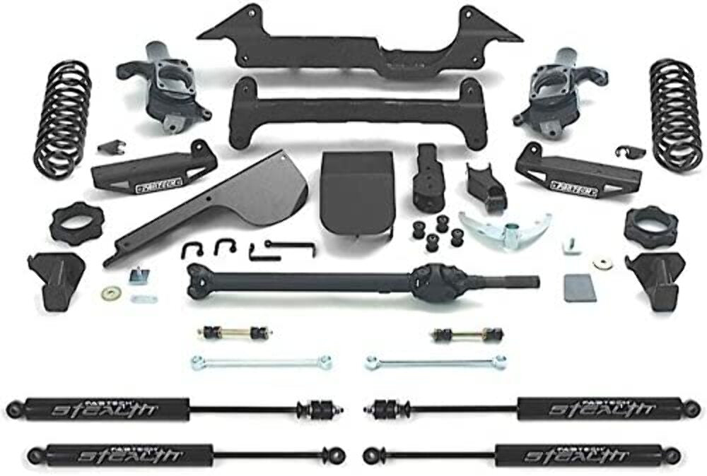 Fabtech FTS27003BK 6in. PERF SYS W/STEALTH 03-08 HUMMER H2 SUV/SUT 4WD W/RR COIL SPRINGS