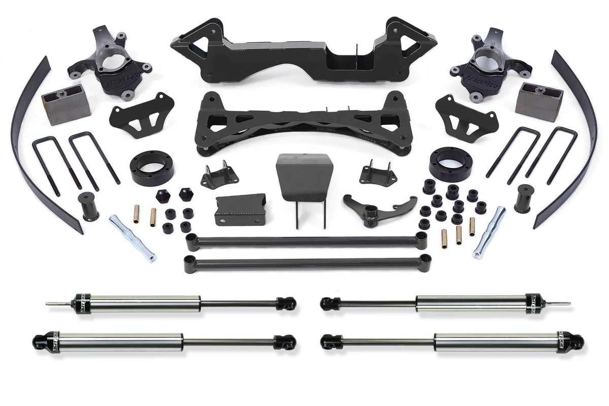 Fabtech K1000DL 6in. PERF SYS W/DLSS SHKS 00-06 GM K1500 P/U 4WD