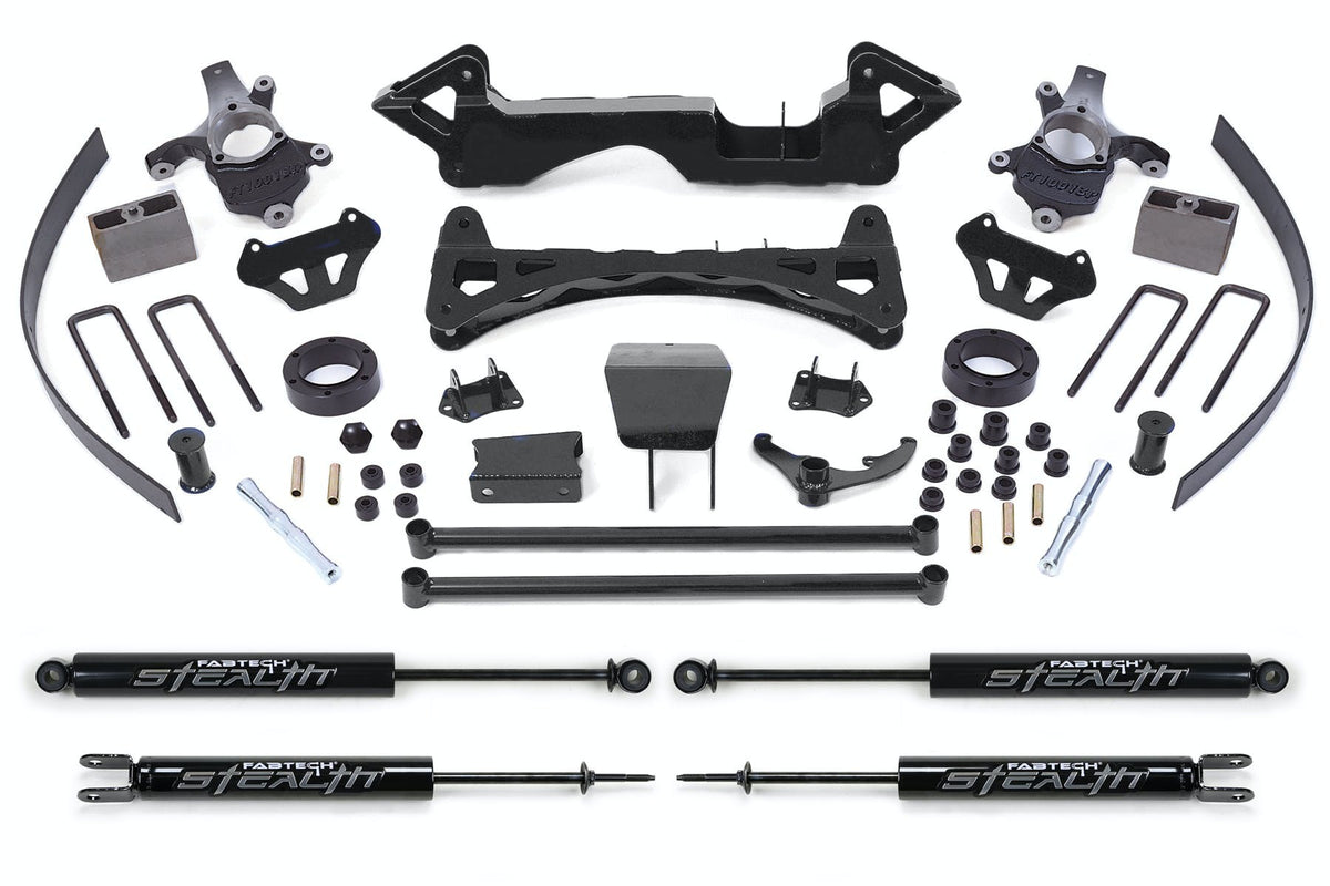 Fabtech K1000M 6in. PERF SYS W/STEALTH 00-06 GM K1500 P/U 4WD