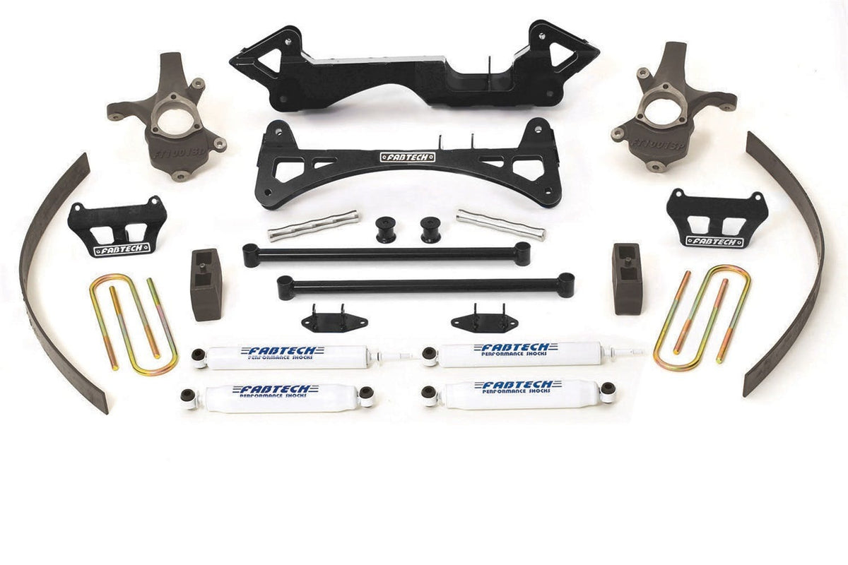 Fabtech K1002 7in. PERF SYS W/PERF SHKS 04-06 GM C1500 P/U XTRA CAB 2WD