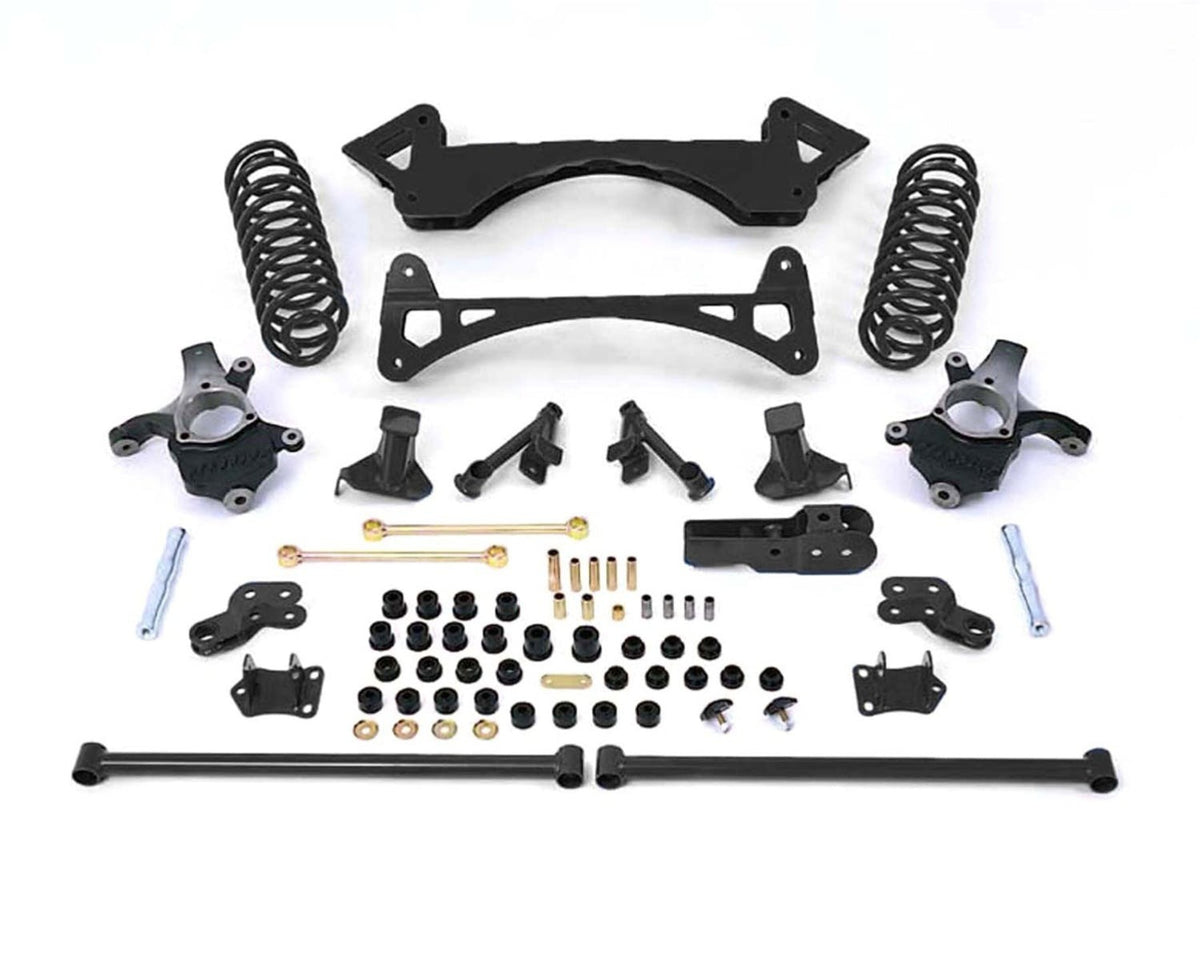 Fabtech K1010 6in. PERF SYS W/PERF FRT SHKS 00-06 GM C1500 SUB/YUK/TAHOE/AVAL 2WD W/LOAD LVLNG