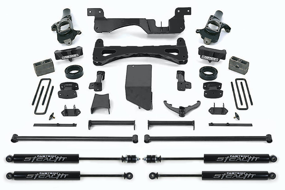 Fabtech K1014M 6in. PERF SYS W/STEALTH 01-10 GM C/K2500HD; C/K3500 NON DUALLY
