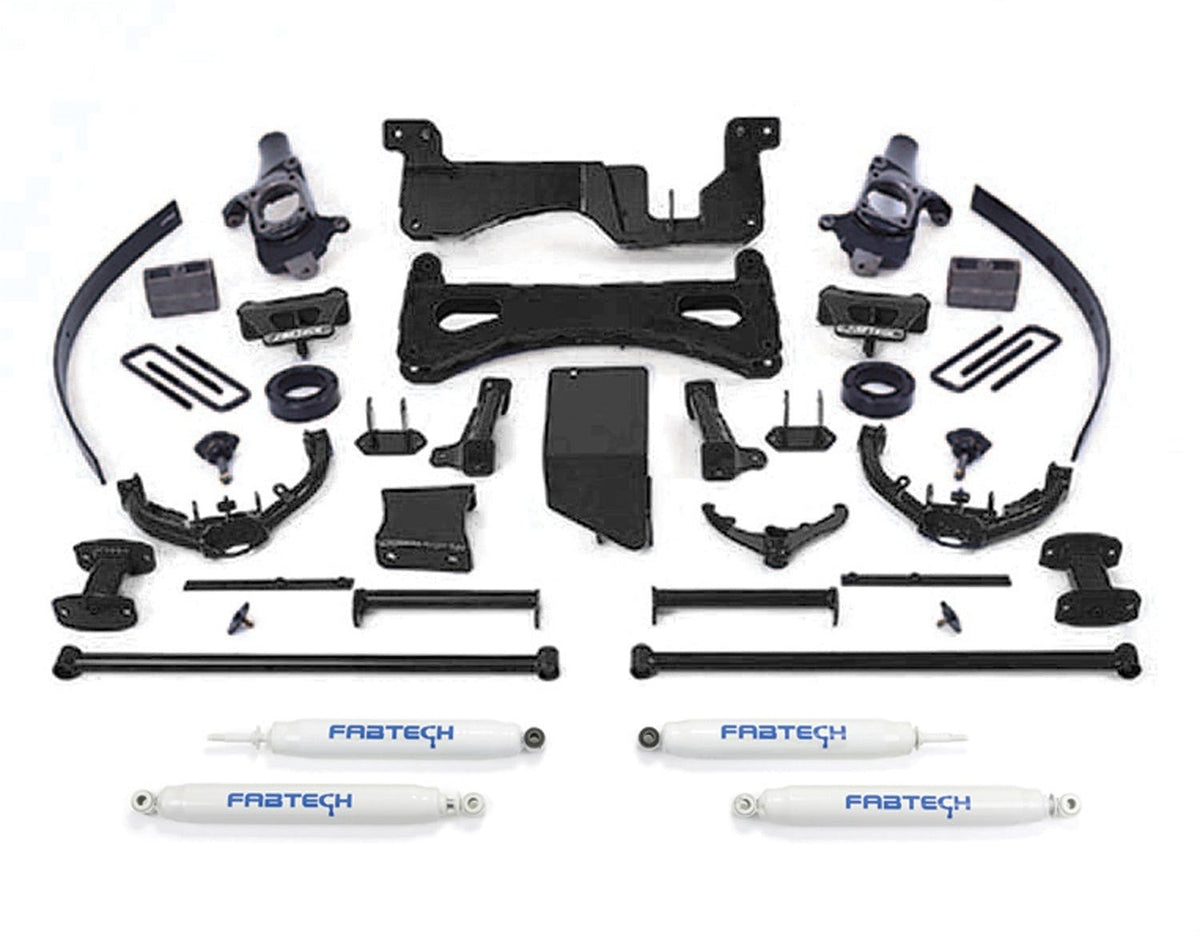 Fabtech K1015 8in. PERF SYS W/PERF SHKS 01-06 GM C/K2500HD; C/K3500 NON DUALLY