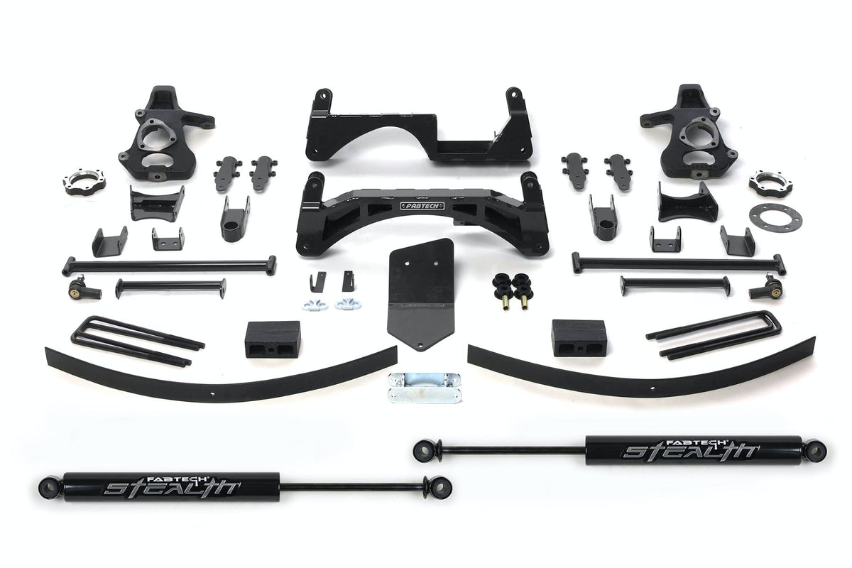 Fabtech K1024M 6in. BASIC SYS W/STEALTH 07-13 GM K1500 P/U W/O AUTORIDE 4WD