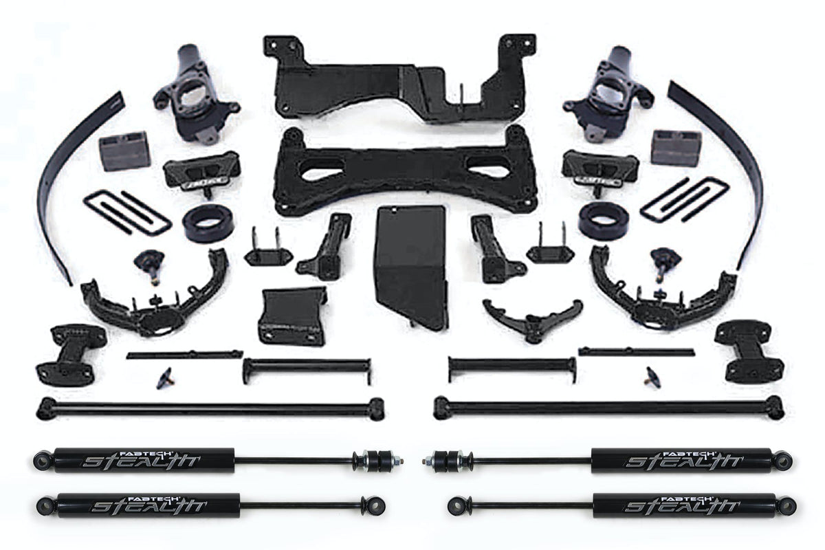 Fabtech K1030M 8in. PERF SYS W/STEALTH 07-08 GM C/K2500HD; C/K3500 NON DUALLY