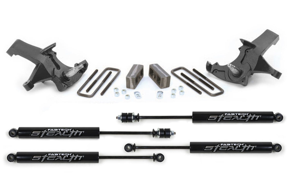 Fabtech K1035M 4in. SPINDLE SYS W/STEALTH 88-98 GM C1500 XTRA CAB/92-98 STD C AB/C2500 6 LUG 2W