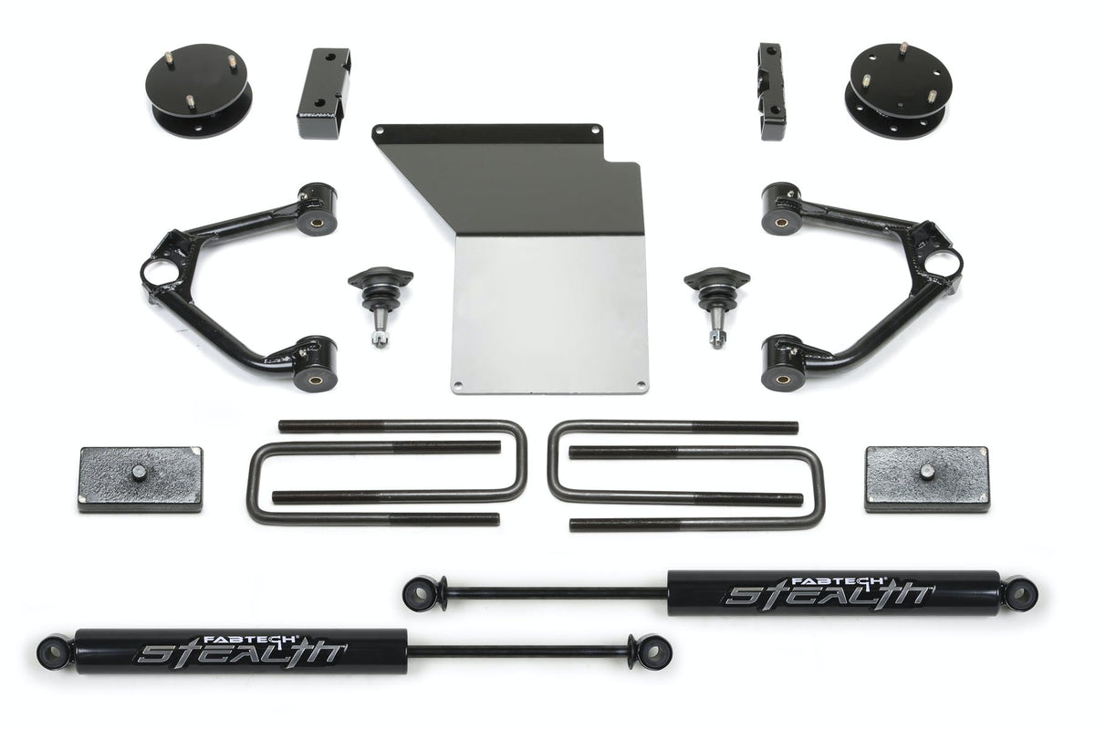 Fabtech K1059M 4in. BUDGET SYS W/STEALTH 2007-14 GM K1500 P/U W/STEEL SUSPENSION