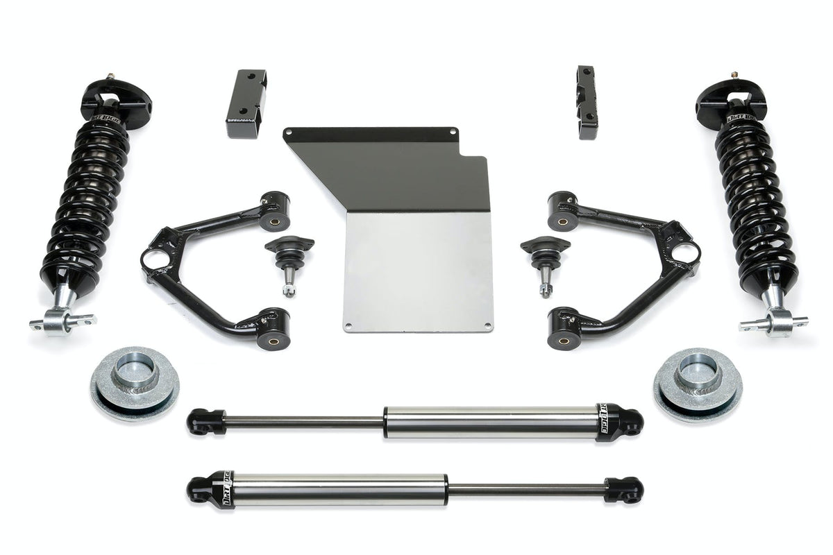 Fabtech K1060DL 4in. BUDGET SYS W/DLSS SHKS 2007-14 GM C/K1500 SUV