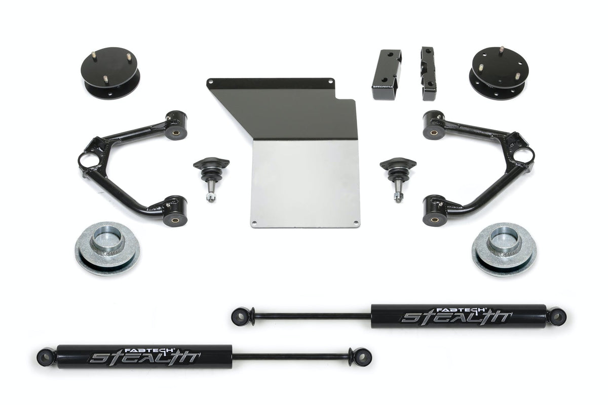 Fabtech K1060M 4in. BUDGET SYS W/STEALTH 2007-14 GM C/K1500 SUV