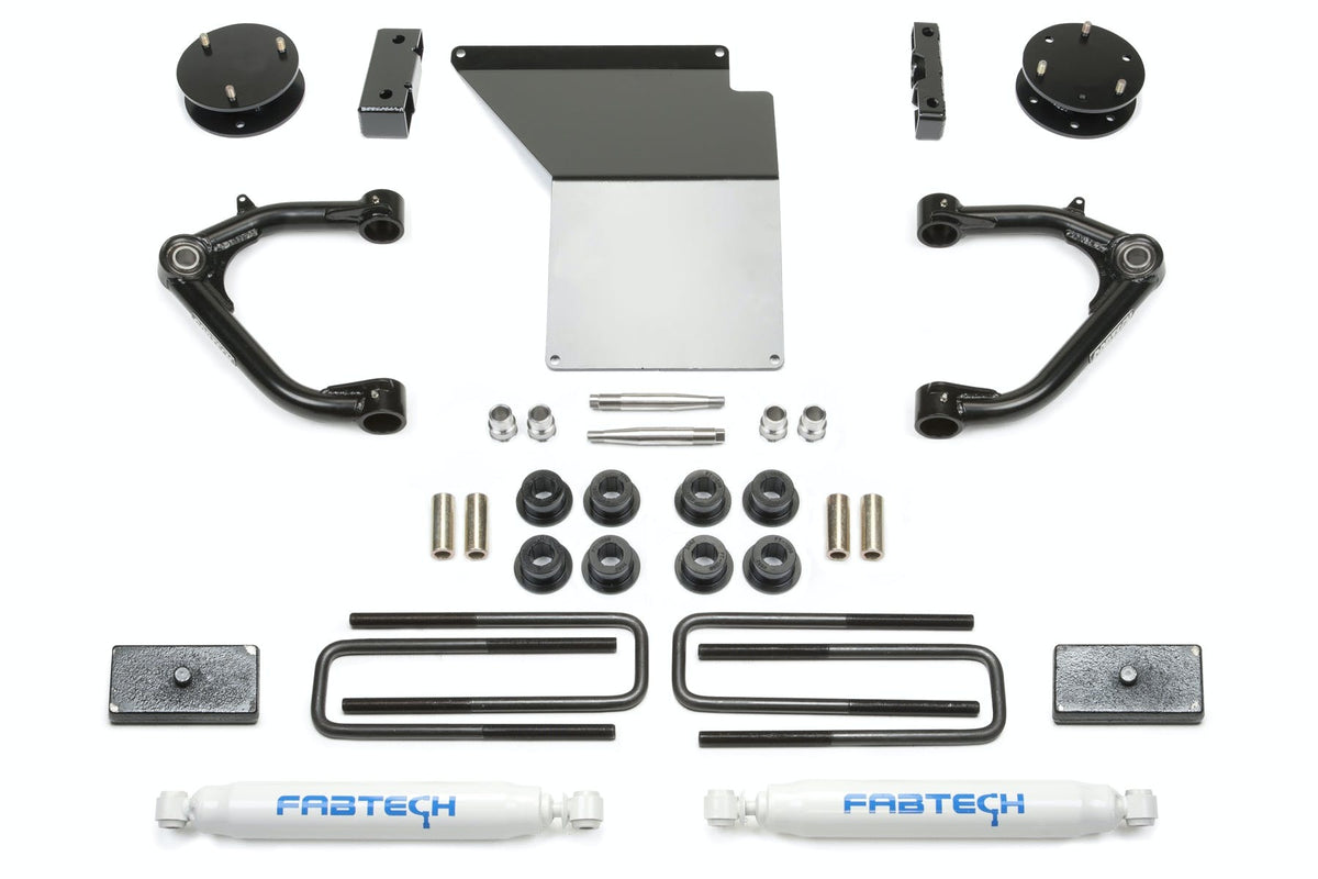 Fabtech K1071 4in. Uniball UCA System w/Performance Shocks