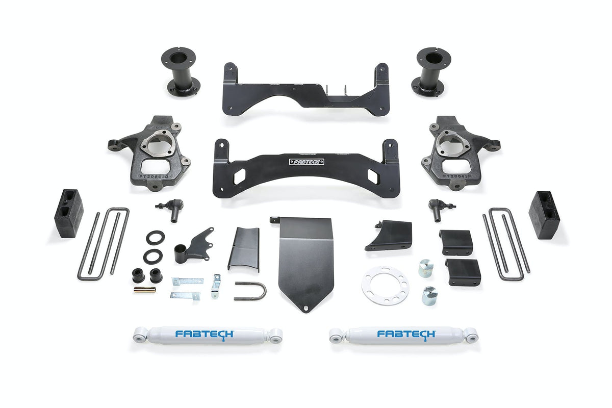Fabtech K1083 6in. BASIC SYS GEN 2 W/PERF SHKS 2014 GM C/K 1500 P/U W/STEEL SUSP