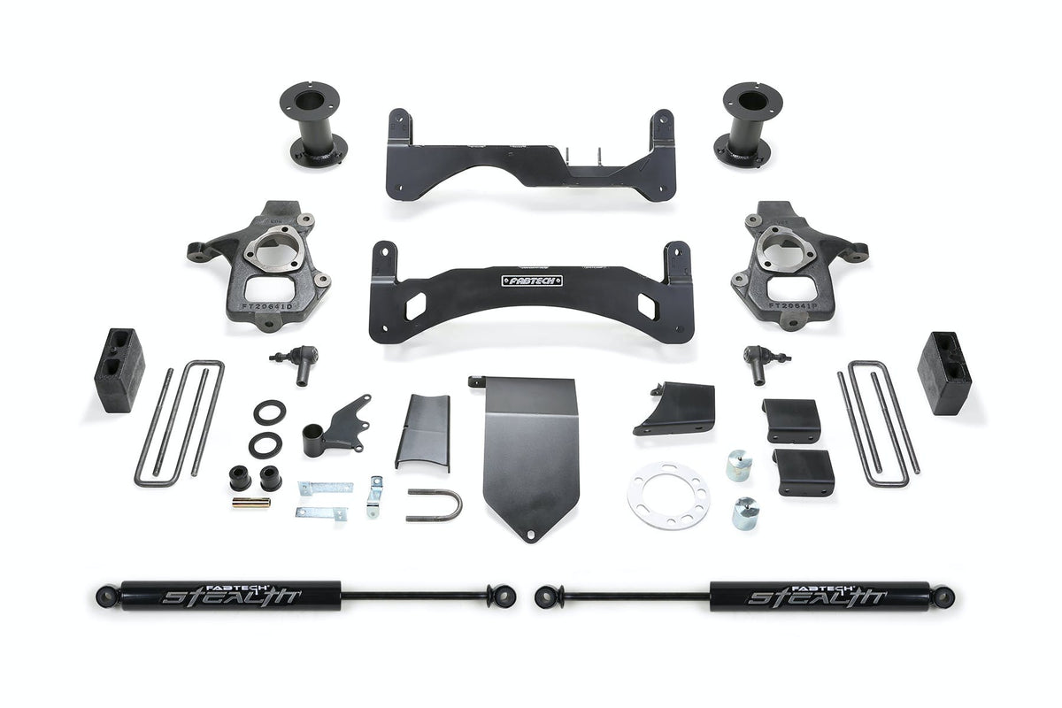 Fabtech K1083M 6in. BASIC SYS GEN 2 W/STEALTH 2014 GM C/K1500 P/U W/STEEL SUSP