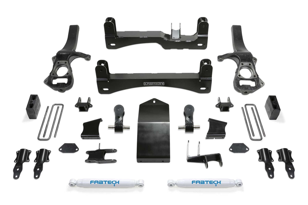 Fabtech K1136 4in. BASIC SYS W/PERF SHKS 2019 GM C/K1500 P/U W/TRAIL BOSS/AT4 PKG