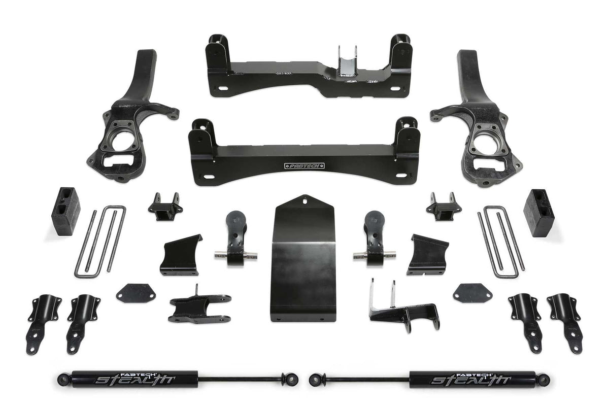 Fabtech K1136M 4in. BASIC SYS W/STEALTH 2019 GM C/K1500 P/U W/TRAIL BOSS/AT4 PKG