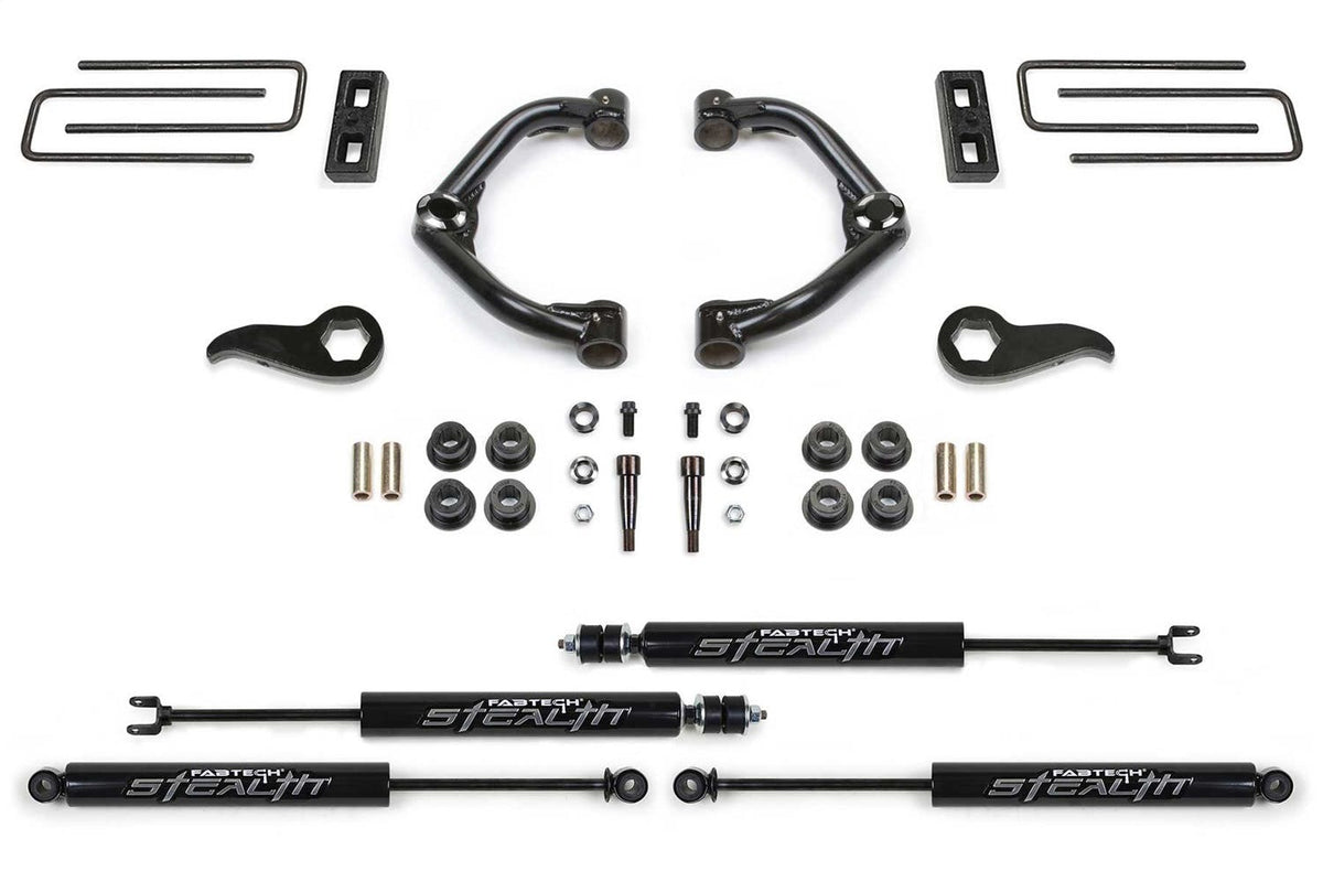 Fabtech K1181M Uniball UCA Lift System w/Shocks