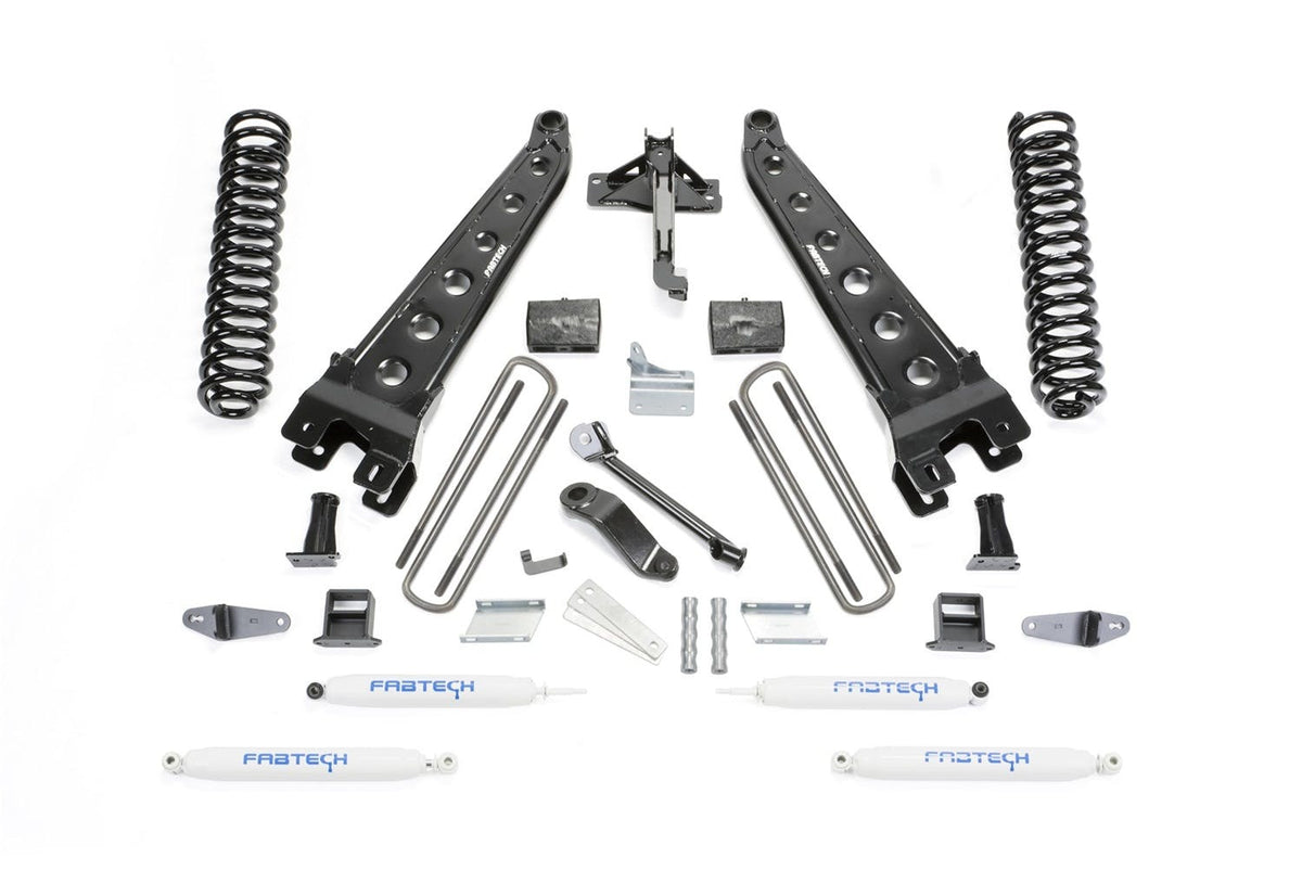 Fabtech K2052 6in. RAD ARM SYS W/COILS/PERF SHKS 08-10 FORD F450/550 4WD