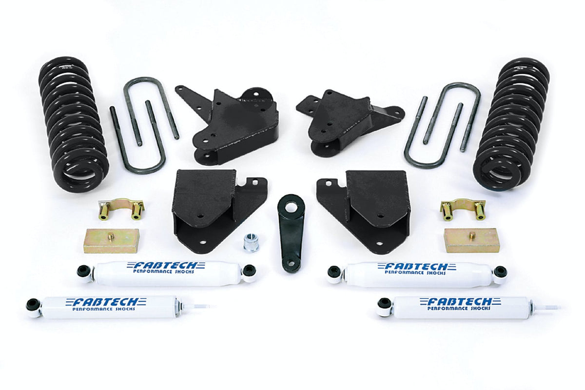 Fabtech K20601 6in. BASIC SYS W/PERF SHKS 05-07 FORD F250 2WD V8 GAS