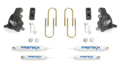 Fabtech K2070 3.5in. SPINDLE SYS W/PERF SHKS 97-03 FORD F150/04 HERITAGE 2WD TRUCK 5 LUG/F250