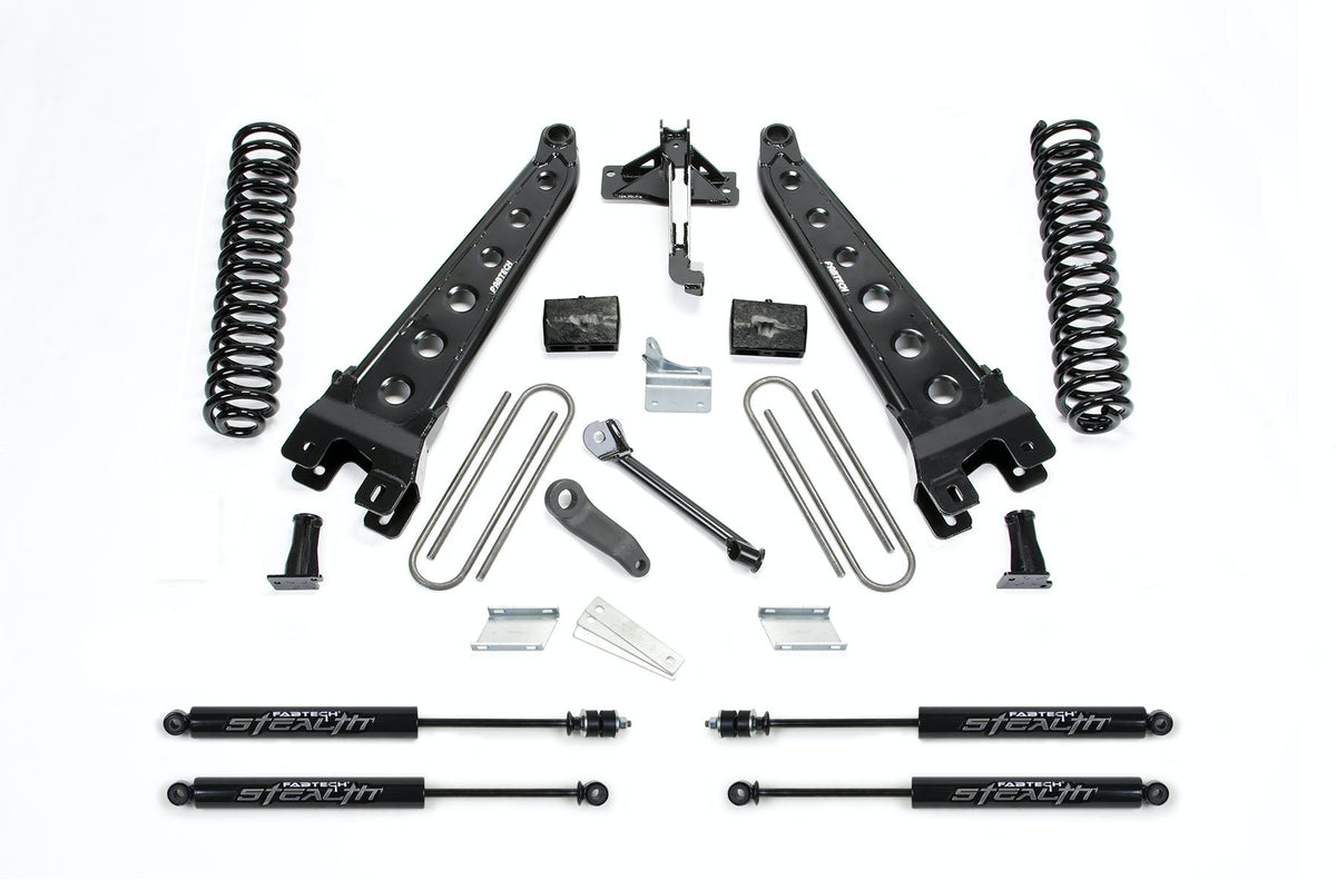 Fabtech K2131M 6in. RAD ARM SYS W/COILS/STEALTH 2008-15 FORD F350/450 4WD 8 LUG