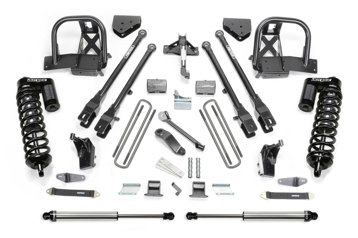 Fabtech K2146DL 6in. 4LINK SYS W/DLSS 4.0 C/O/RR DLSS 2011-14 FORD F350/450 4WD 8LUG