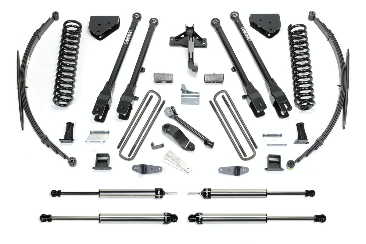 Fabtech K2148DL 10in. 4LINK SYS W/COILS/DLSS SHKS 2011-15 FORD F250 4WD