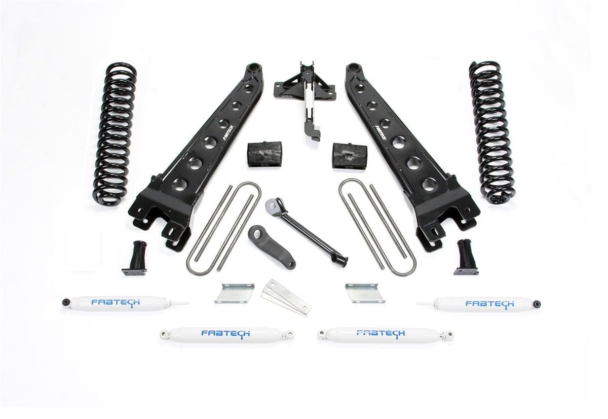 Fabtech K2218 6in. RAD ARM SYS W/COILS/PERF SHKS 2017 FORD F250/F350 4WD