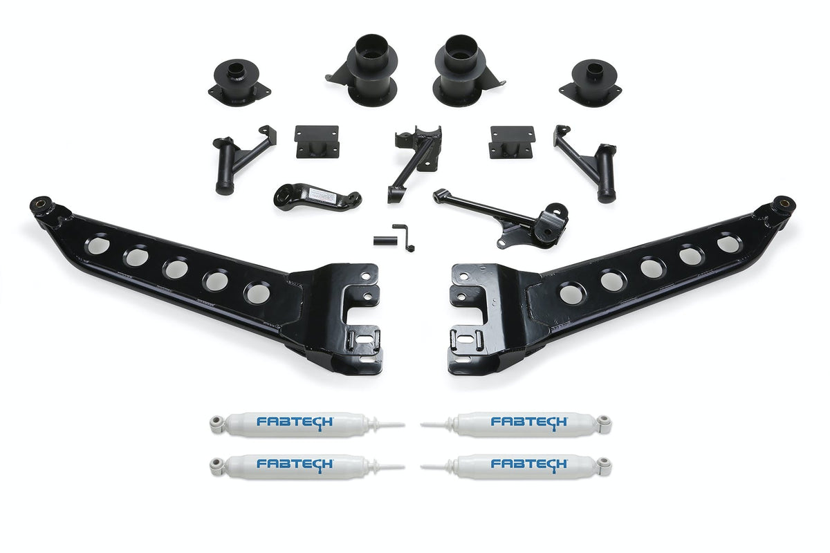 Fabtech K3068 5in. RADIUS ARM KIT W/PERF SHKS 2014 RAM 2500 4WD