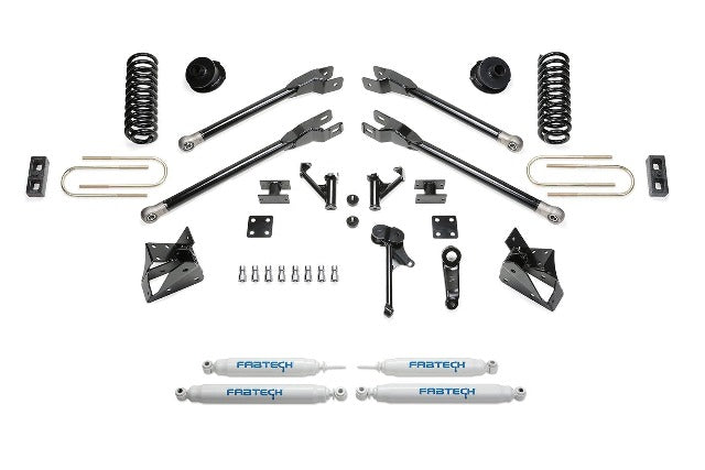 Fabtech K3089 5in. 4-Link Kit w/Perf Shocks 2013-14 Ram 3500 4WD