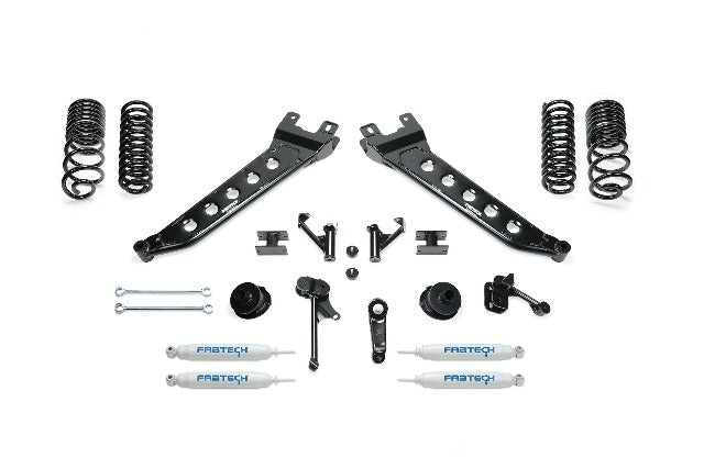 Fabtech K3140 5in. Radius Arm Kit w/Perf Shks 2014 RAM 2500 4WD