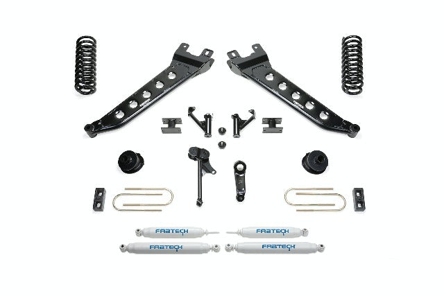 Fabtech K3144 5in. Radius Arm Kit w/Perf Shks 2013-14 RAM 3500 4WD